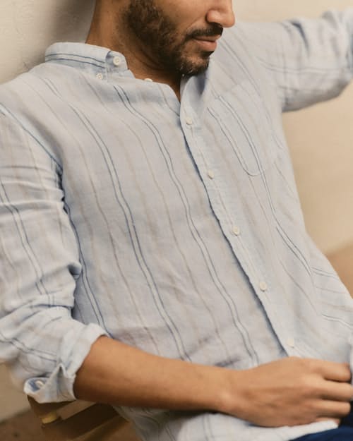 lifestyle image of The Jack Linen Shirt
