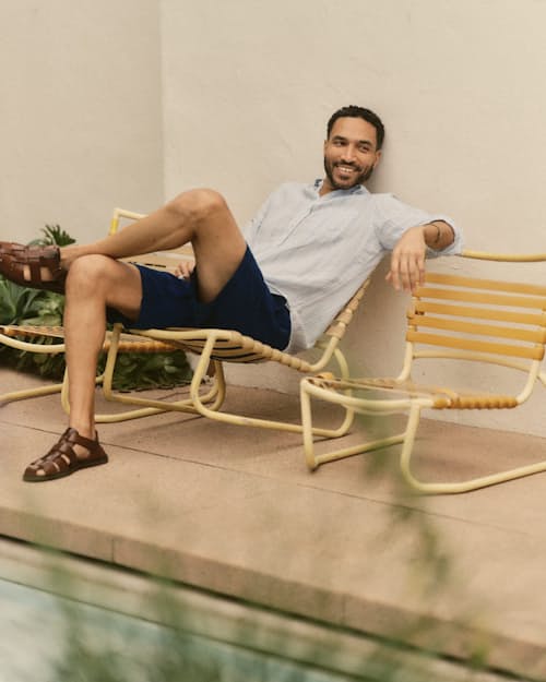 lifestyle image of The Jack Linen Shirt