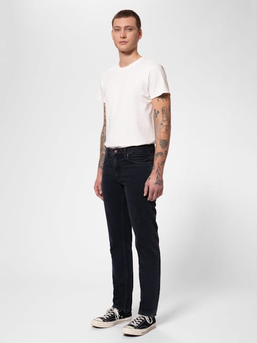 on model image of Gritty Jackson Denim