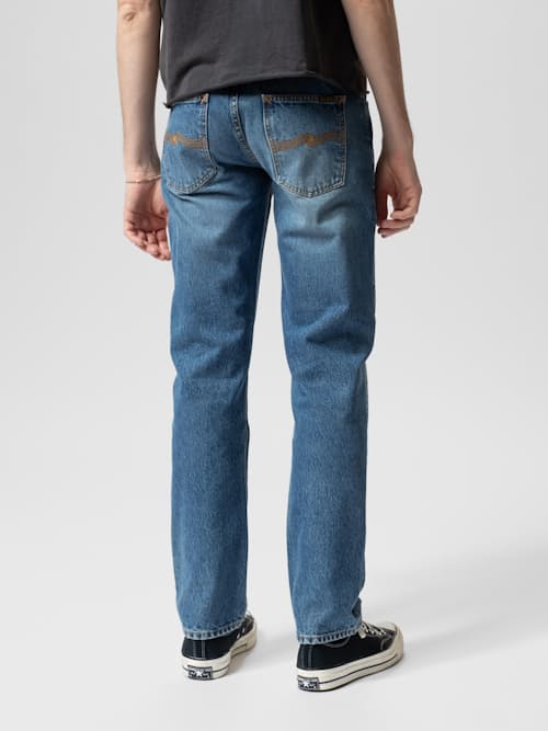 on model image of Gritty Jackson Denim