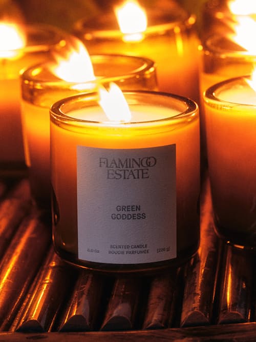 lifestyle image of Green Goddess Candle