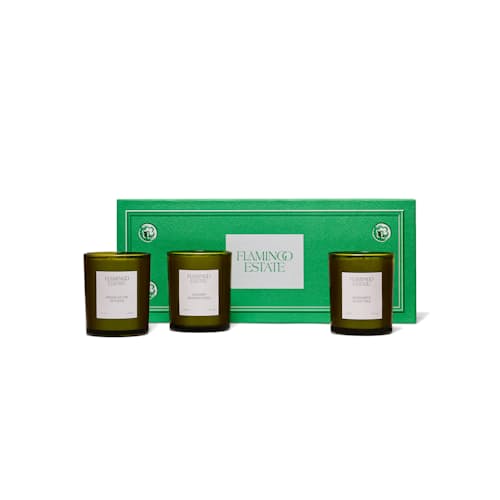 laydown image of Mini Three Brothers Candle Set