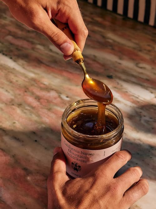 lifestyle image of California Native Mountain Wildflower Honey