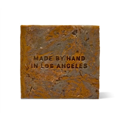 laydown image of Green Goddess Soap Brick