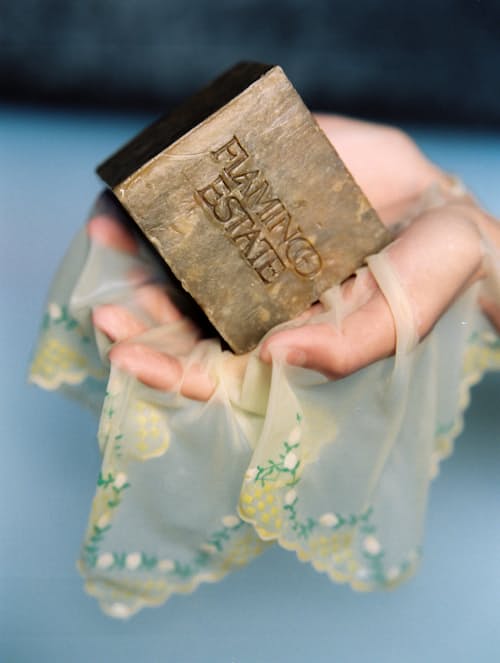 lifestyle image of Green Goddess Soap Brick