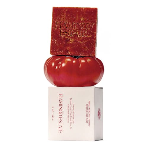 laydown image of Heirloom Tomato Soap Brick