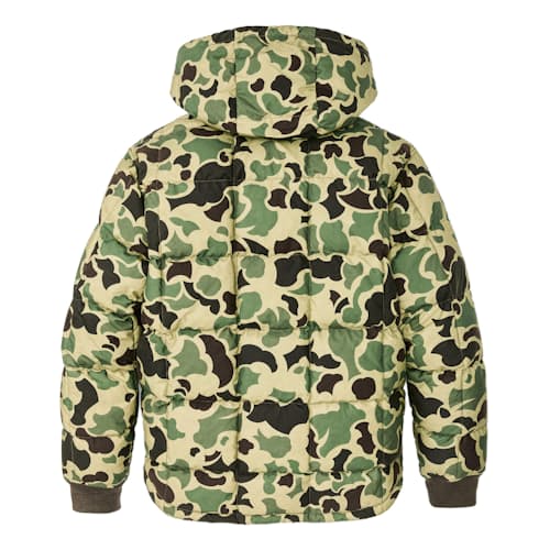 laydown image of Waxed Down Jacket