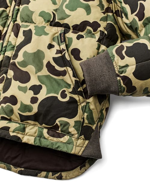 laydown detail image of Waxed Down Jacket