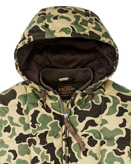 laydown detail image of Waxed Down Jacket