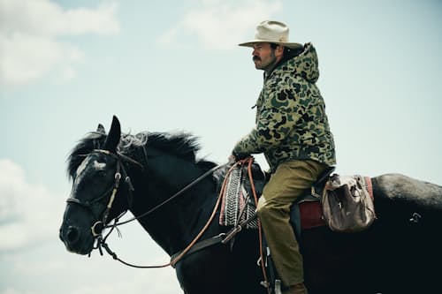 lifestyle image of Waxed Down Jacket