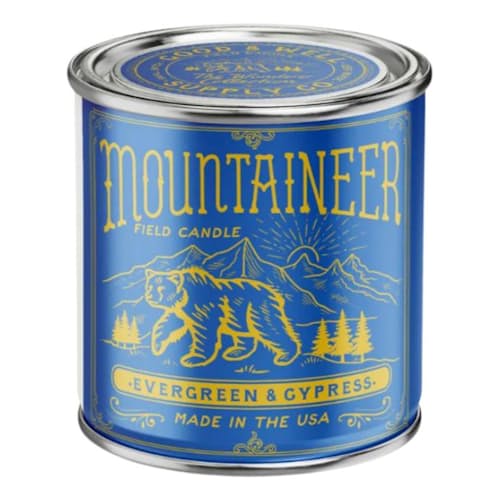 laydown image of Mountaineer Candle