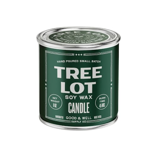 laydown image of Tree Lot Candle