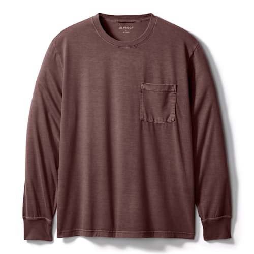 laydown image of PatinaTech Long Sleeve T-Shirt
