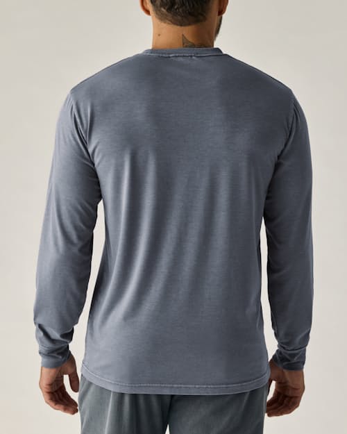 on model image of PatinaTech Long Sleeve T-Shirt