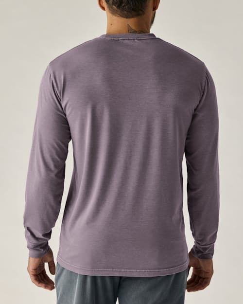 on model image of PatinaTech Long Sleeve T-Shirt