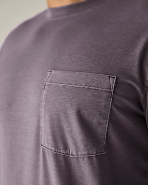 on model image of PatinaTech Long Sleeve T-Shirt