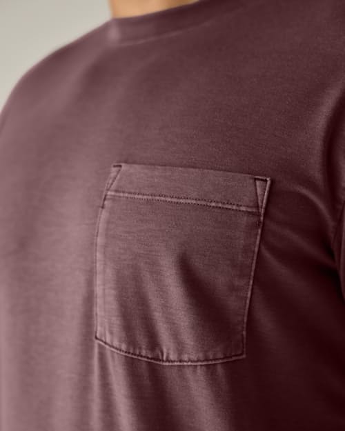 on model image of PatinaTech Long Sleeve T-Shirt
