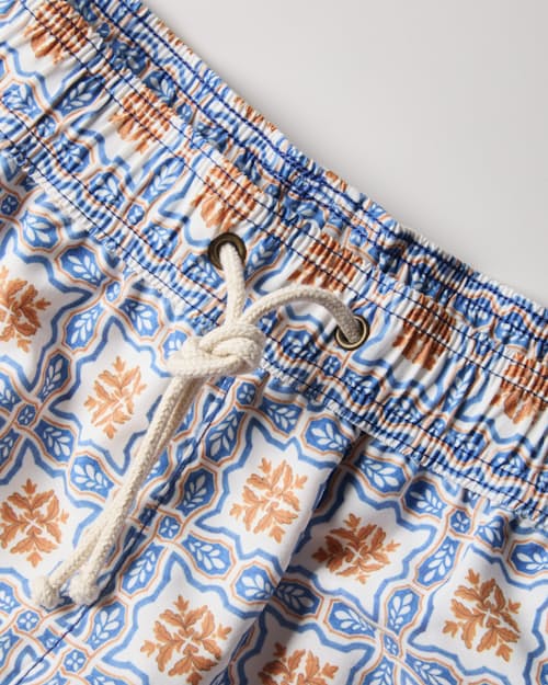 laydown detail image of Mediterranean Swim Shorts - 5"
