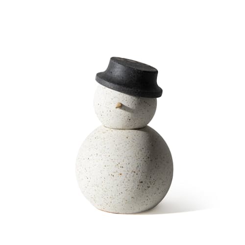 no crop image of Minimalist Concrete Snowman