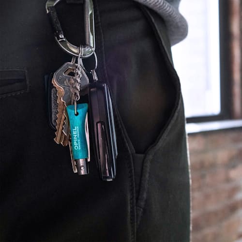 lifestyle image of No.02 Colorama Keychain Folding Knife