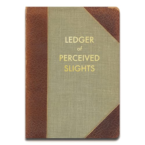 laydown image of Ledger of Perceived Slights Journal