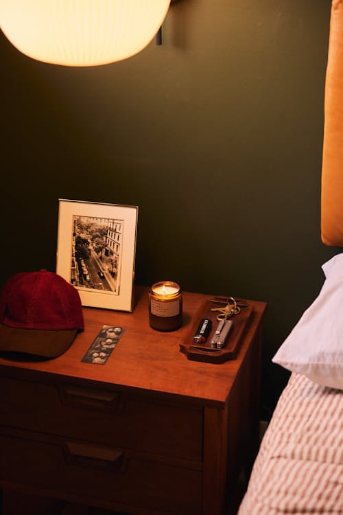 lifestyle image of Iris Suede Soy Candle