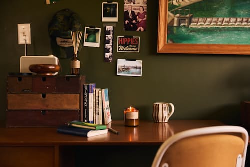 lifestyle image of Iris Suede Soy Candle