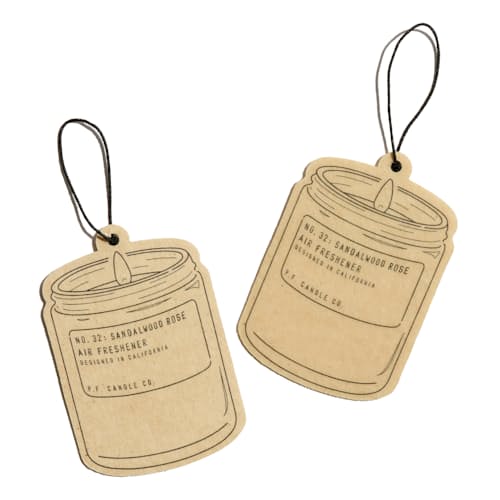 laydown image of Sandalwood Rose Air Freshener