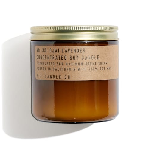 laydown image of Ojai Lavender Soy Candle
