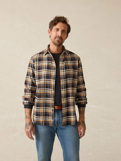 on model image of Super Brushed Flannel
