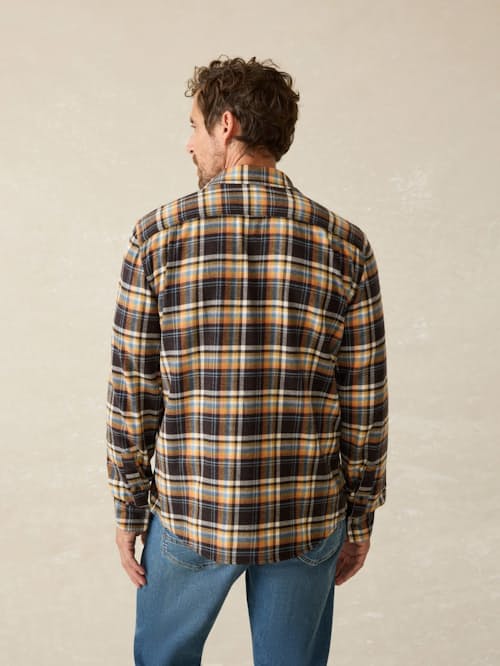 on model image of Super Brushed Flannel