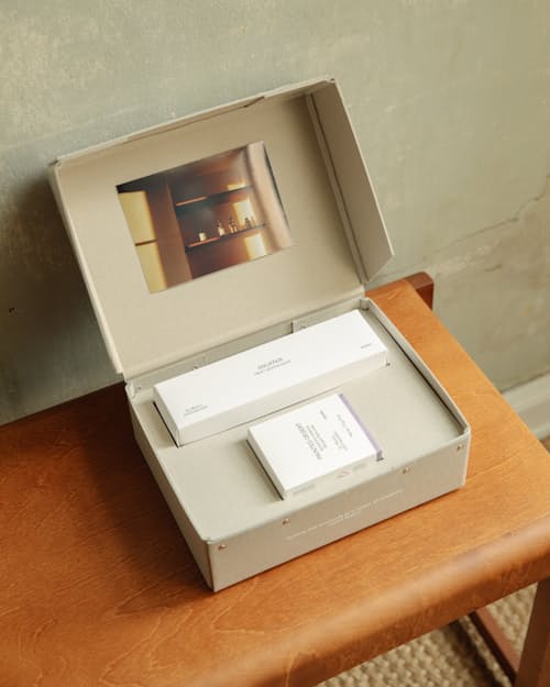 lifestyle image of Candle + Snuffer Gift Box Set