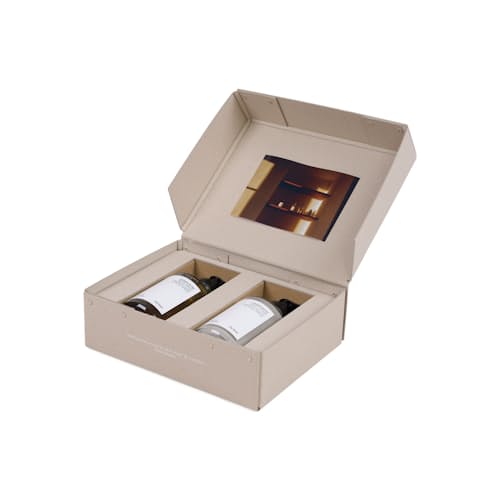 laydown image of Body Wash + Body Lotion Gift Box Set
