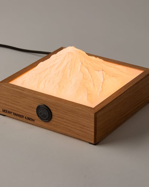 laydown detail image of Mount Rainier Table Lamp