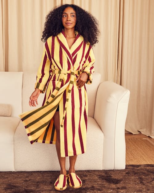 lifestyle image of Terry Cotton Bathrobe