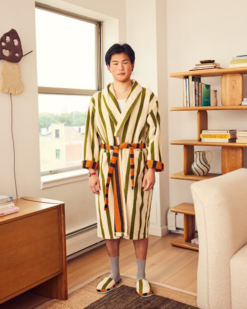 lifestyle image of Terry Cotton Bathrobe