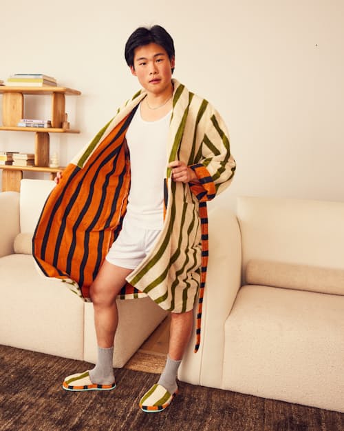 lifestyle image of Terry Cotton Bathrobe