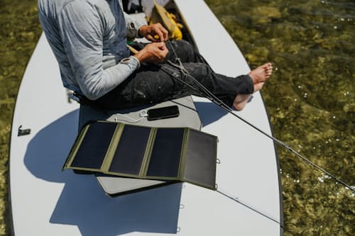 lifestyle image of 4 Panel Solar Charger