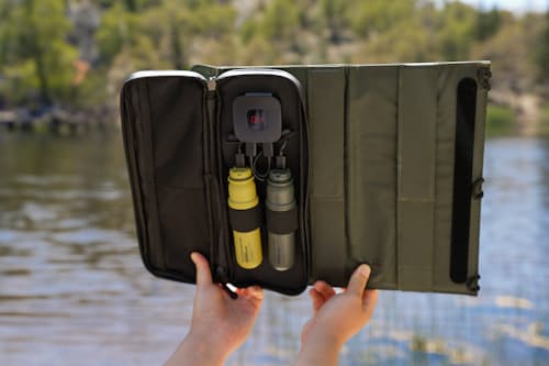 lifestyle image of 4 Panel Solar Charger