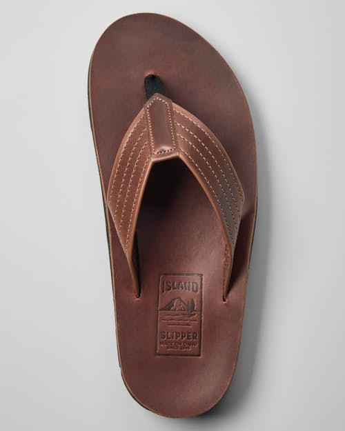 no crop image of Horween leather Sandal