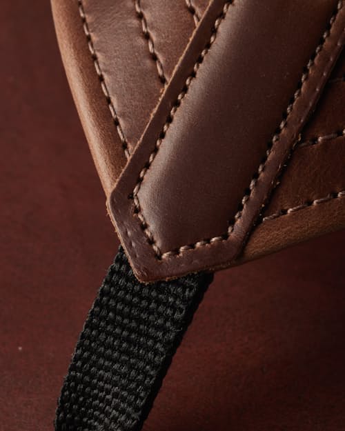 laydown detail image of Horween leather Sandal