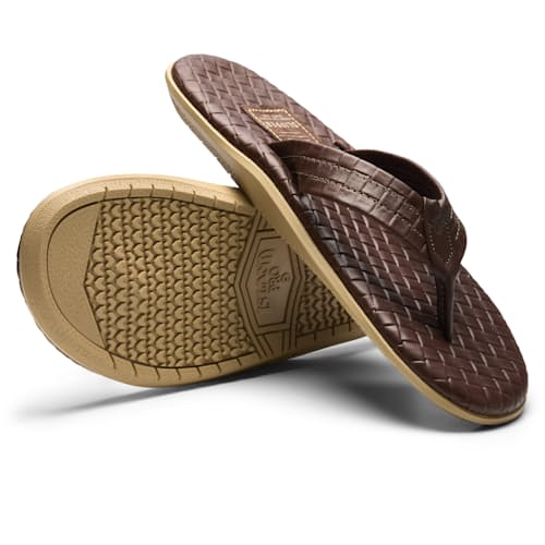 laydown image of Italian Weave Sandal