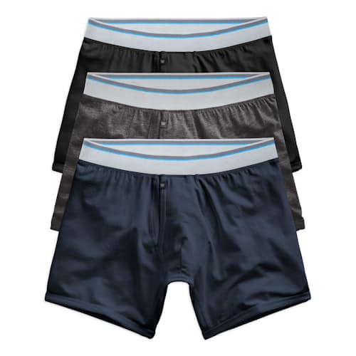 laydown image of 18-Hour Jersey Boxer Brief 3-Pack