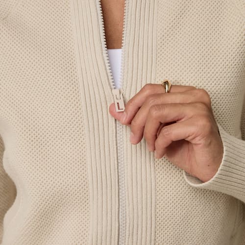 lifestyle image of Women's Cottonsilk™ Bomber Zip  Up