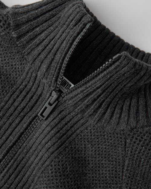 laydown detail image of Women's Cottonsilk™ Bomber Zip  Up