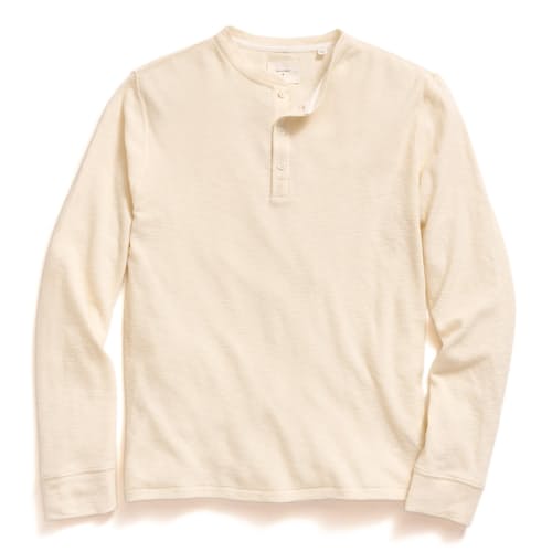 laydown image of Slub Tuck Henley