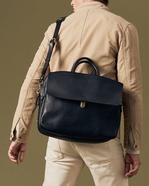 on model image of Zeppo Business Bag