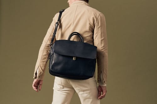 on model image of Zeppo Business Bag