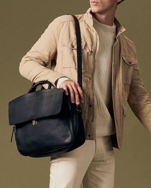 on model image of Zeppo Business Bag