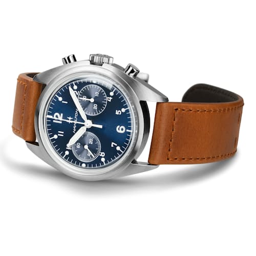 laydown image of Khaki Aviation Pilot Pioneer Mechanical Chrono 40mm Watch